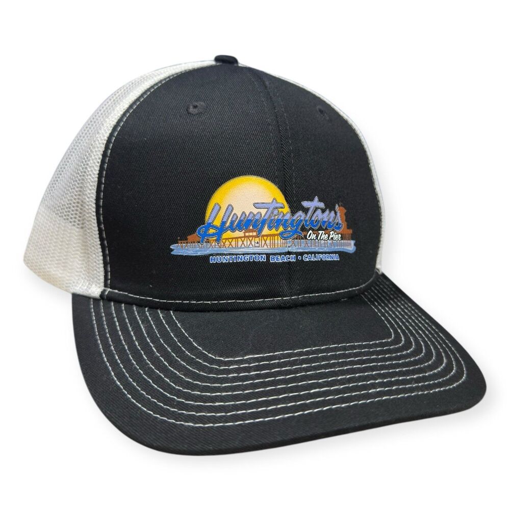 Huntington on the Pier Hat‎ Snapback Adjustable Mesh Back Hat